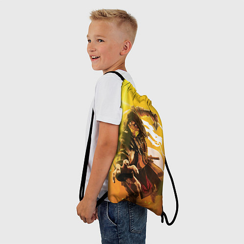 Мешок для обуви Скорпион - Mortal Kombat / 3D-принт – фото 3