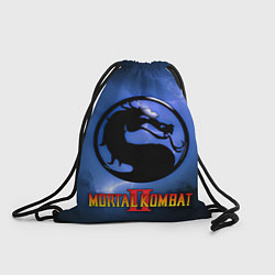 Рюкзак-мешок Мортал комбат 2 - логотип, цвет: 3D-принт