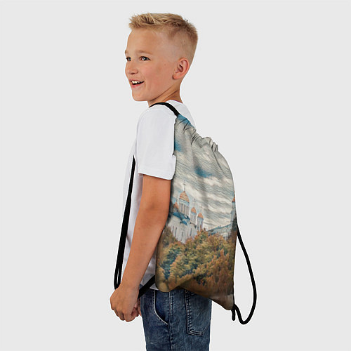 Мешок для обуви Храм на горе / 3D-принт – фото 3