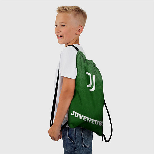 Мешок для обуви Juventus - green gradient по-центру / 3D-принт – фото 3