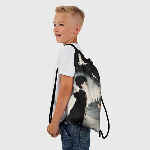 Мешок для обуви Гарри Поттер и совы / 3D-принт – фото 3