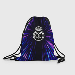 Рюкзак-мешок Real Madrid neon energy, цвет: 3D-принт