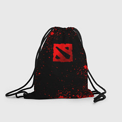Рюкзак-мешок Красные брызги - Dota 2, цвет: 3D-принт