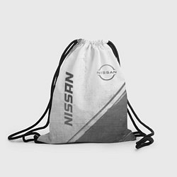 Рюкзак-мешок Nissan - white gradient вертикально, цвет: 3D-принт