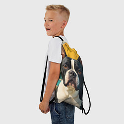 Рюкзак-мешок Бульдог и лето, цвет: 3D-принт — фото 2