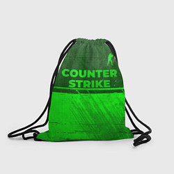 Рюкзак-мешок Counter Strike - green gradient посередине, цвет: 3D-принт