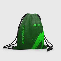 Рюкзак-мешок Chevrolet - green gradient вертикально, цвет: 3D-принт