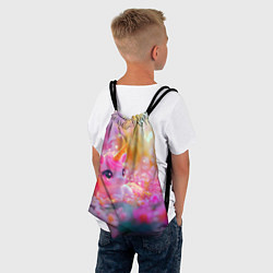 Рюкзак-мешок Маленькая милая единорожка, цвет: 3D-принт — фото 2