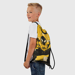 Рюкзак-мешок Черный человек-паук, цвет: 3D-принт — фото 2