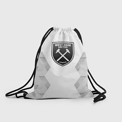 Рюкзак-мешок West Ham white poly, цвет: 3D-принт