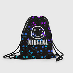 Рюкзак-мешок Nirvana x marshmello neon, цвет: 3D-принт