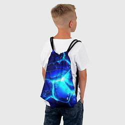 Рюкзак-мешок Синие плиты лед, цвет: 3D-принт — фото 2