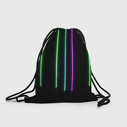 Рюкзак-мешок Neon stripes, цвет: 3D-принт