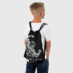 Рюкзак-мешок Арнольд - живи люби расти, цвет: 3D-принт — фото 2