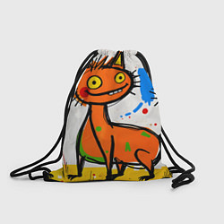 Рюкзак-мешок Смешные зверята, цвет: 3D-принт