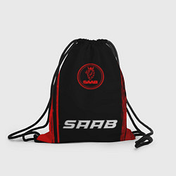 Рюкзак-мешок Saab - red gradient по-центру, цвет: 3D-принт