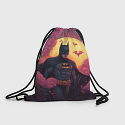 Рюкзак-мешок Бэтмен и дерево с цветами, цвет: 3D-принт