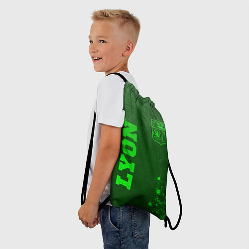 Мешок для обуви Lyon - green gradient вертикально / 3D-принт – фото 3