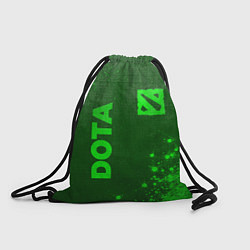 Рюкзак-мешок Dota - green gradient вертикально, цвет: 3D-принт