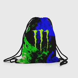 Рюкзак-мешок Monster energy кислотный огонь, цвет: 3D-принт