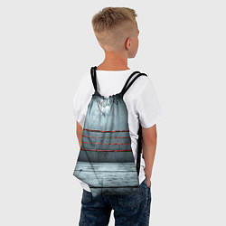 Рюкзак-мешок Серый ринг, цвет: 3D-принт — фото 2