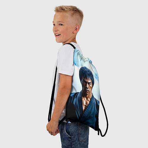 Мешок для обуви Брюс Ли в дыму / 3D-принт – фото 3