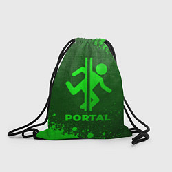 Рюкзак-мешок Portal - green gradient, цвет: 3D-принт