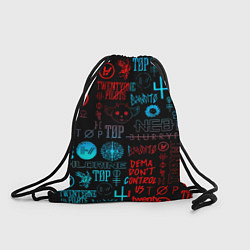 Рюкзак-мешок Twenty one pilots rock pattern, цвет: 3D-принт