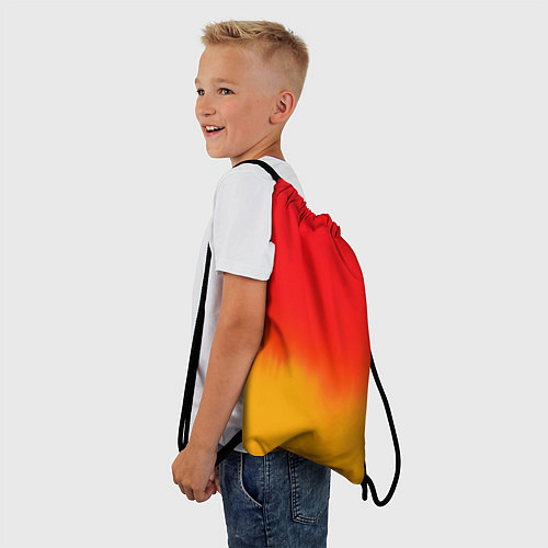 Мешок для обуви Абстракция с красным и желтым / 3D-принт – фото 3