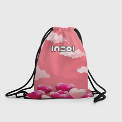 Мешок для обуви Inzoi сердечки и облака