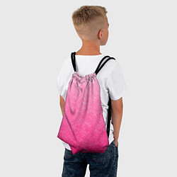 Рюкзак-мешок Розовый градиент с узором, цвет: 3D-принт — фото 2