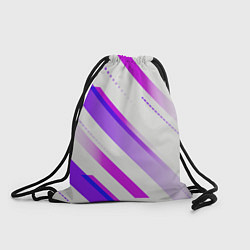 Рюкзак-мешок Color white pink, цвет: 3D-принт