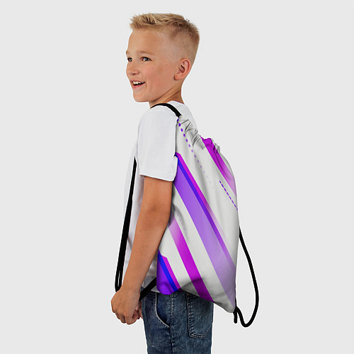 Мешок для обуви Color white pink / 3D-принт – фото 3