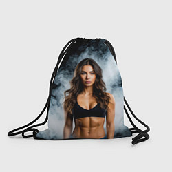 Рюкзак-мешок Фитоняшка в дыму, цвет: 3D-принт