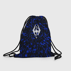 Рюкзак-мешок Skyrim blue energy, цвет: 3D-принт