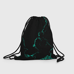 Рюкзак-мешок Color black turquoise, цвет: 3D-принт