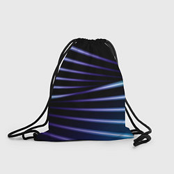 Рюкзак-мешок Color black blue, цвет: 3D-принт