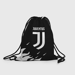 Рюкзак-мешок Juventus black fire, цвет: 3D-принт