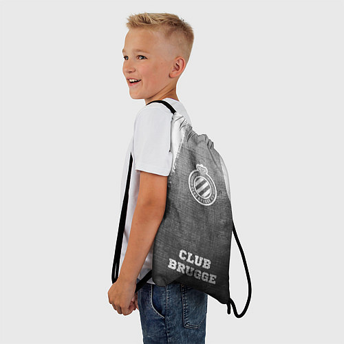 Мешок для обуви Club Brugge - grey gradient по-центру / 3D-принт – фото 3