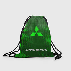 Рюкзак-мешок Mitsubishi - green gradient по-центру, цвет: 3D-принт