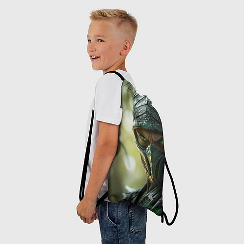 Мешок для обуви Мортал комбат Рептилия / 3D-принт – фото 3