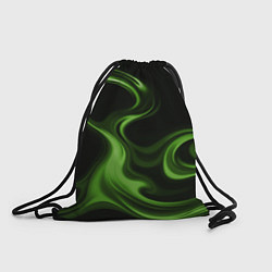 Рюкзак-мешок Green black, цвет: 3D-принт