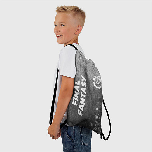 Мешок для обуви Final Fantasy - grey gradient вертикально / 3D-принт – фото 3