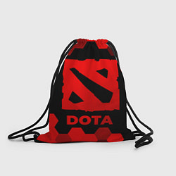 Рюкзак-мешок Dota - red gradient, цвет: 3D-принт