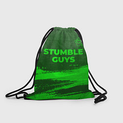 Рюкзак-мешок Stumble Guys - green gradient посередине, цвет: 3D-принт