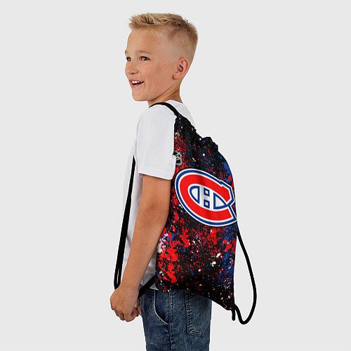 Мешок для обуви Montreal Canadiens NHL black / 3D-принт – фото 3