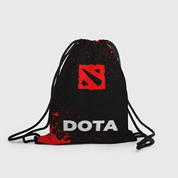 Рюкзак-мешок Dota - red gradient по-центру, цвет: 3D-принт