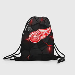 Рюкзак-мешок Детройт Ред Уингз - плиты с подсветкой, цвет: 3D-принт