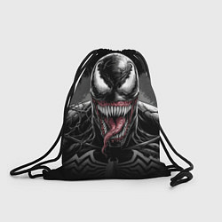 Рюкзак-мешок Черный веном, цвет: 3D-принт