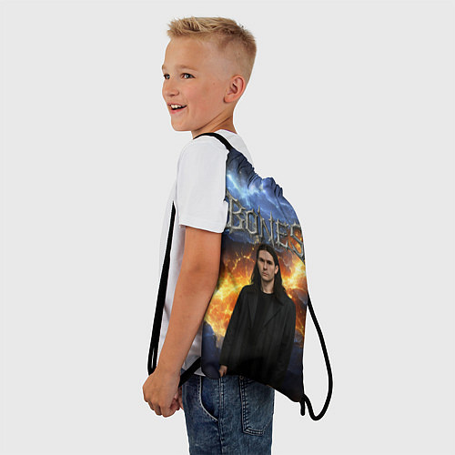 Мешок для обуви Bones на фоне разломных плит / 3D-принт – фото 3